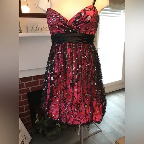 Morgan & Co. | Dresses | Morgan Co Strap Less Prom Homecoming Dress Hot Pink Under Black Euc | Poshmark Morgan & Co. | Dresses | Morgan Co Strap Less Prom Homecoming Dress Hot Pink Under Black Euc | Poshmark